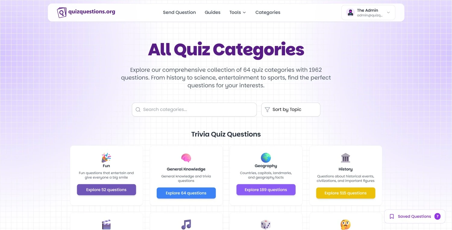 Quiz Questions Org article and question layout preview